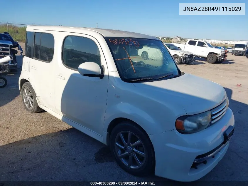 2009 Nissan Cube 1.8 Krom VIN: JN8AZ28R49T115029 Lot: 40303290