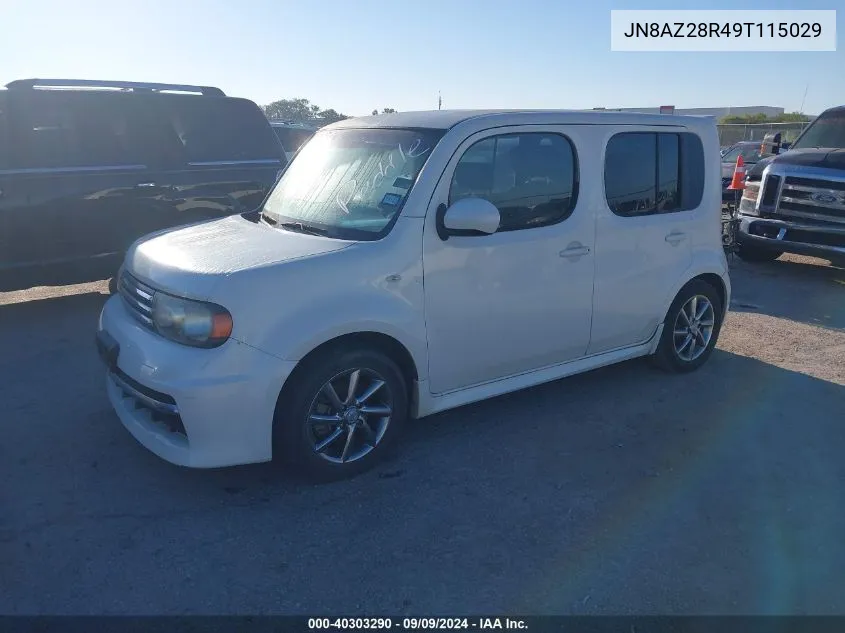 2009 Nissan Cube 1.8 Krom VIN: JN8AZ28R49T115029 Lot: 40303290