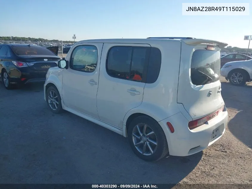 2009 Nissan Cube 1.8 Krom VIN: JN8AZ28R49T115029 Lot: 40303290