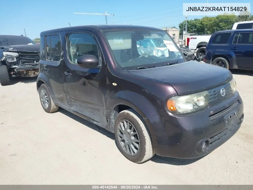 2010 Nissan Cube 1.8Sl VIN: JN8AZ2KR4AT154829 Lot: 40142545