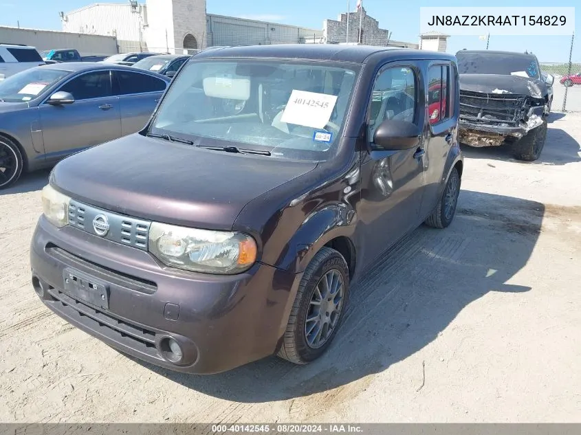 2010 Nissan Cube 1.8Sl VIN: JN8AZ2KR4AT154829 Lot: 40142545