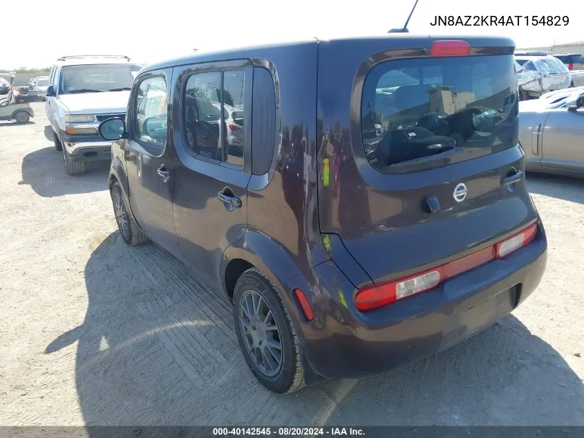 2010 Nissan Cube 1.8Sl VIN: JN8AZ2KR4AT154829 Lot: 40142545