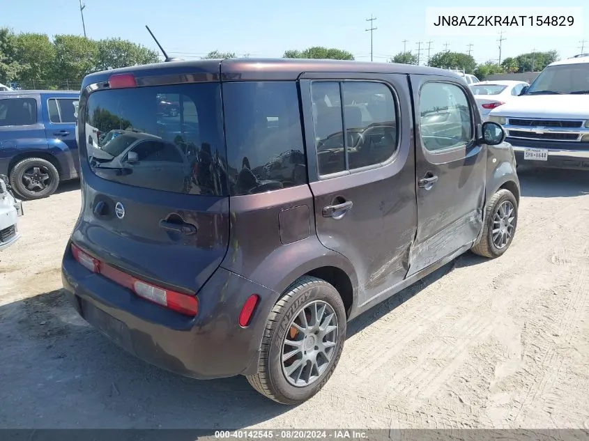 2010 Nissan Cube 1.8Sl VIN: JN8AZ2KR4AT154829 Lot: 40142545