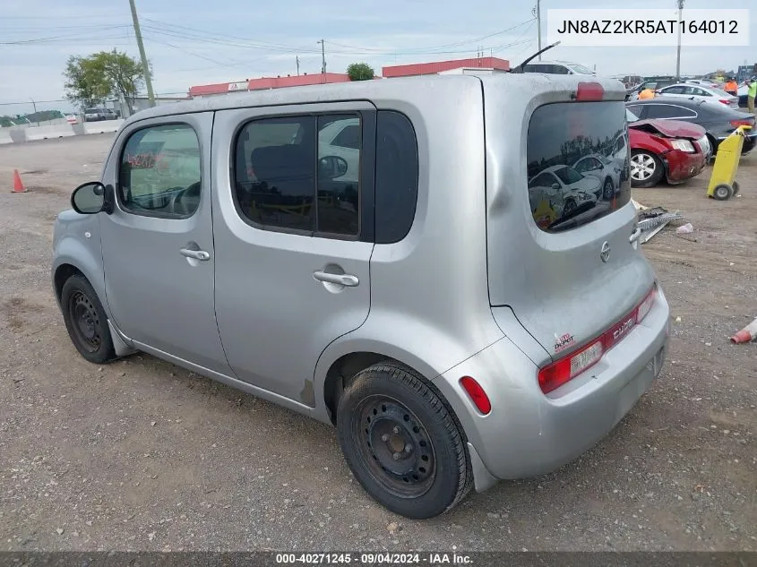 2010 Nissan Cube S/Sl/Krom VIN: JN8AZ2KR5AT164012 Lot: 40271245