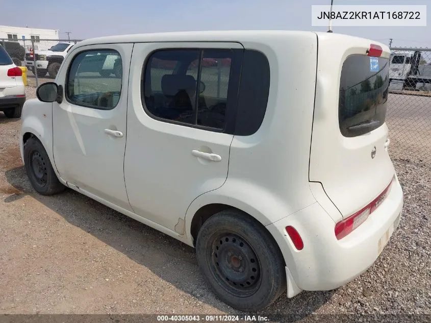 2010 Nissan Cube S/Sl/Krom VIN: JN8AZ2KR1AT168722 Lot: 40305043