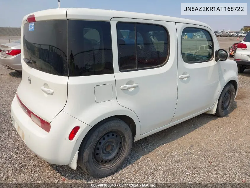 2010 Nissan Cube S/Sl/Krom VIN: JN8AZ2KR1AT168722 Lot: 40305043