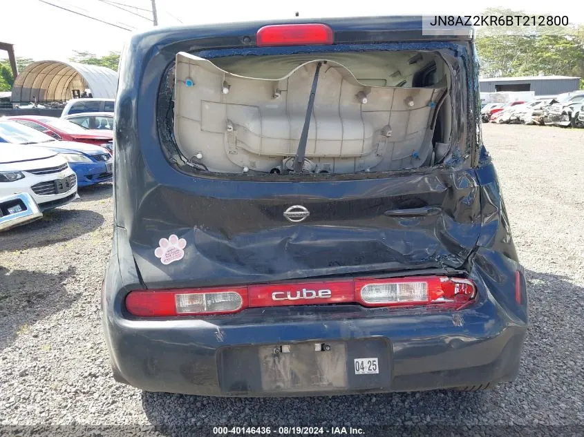 JN8AZ2KR6BT212800 2011 Nissan Cube 1.8S