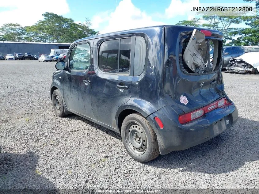 JN8AZ2KR6BT212800 2011 Nissan Cube 1.8S