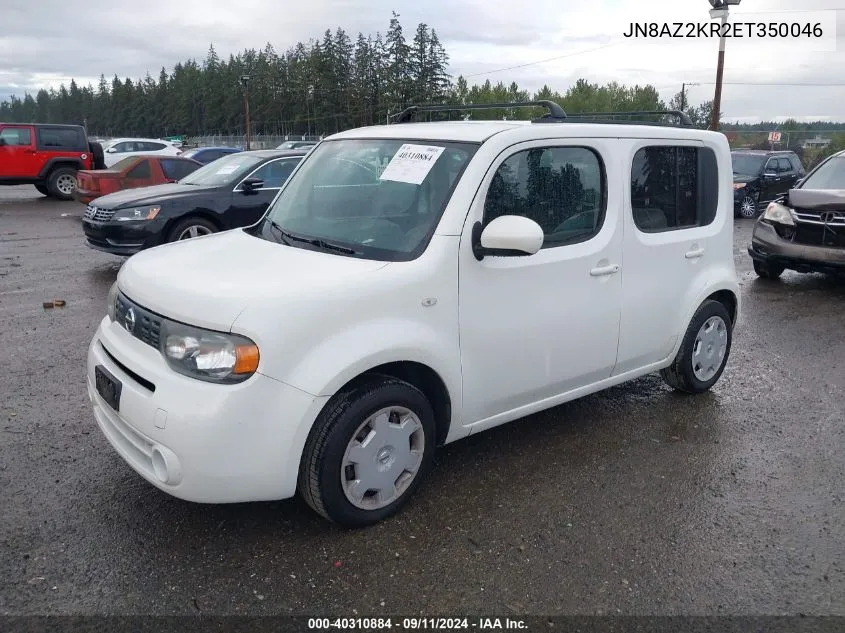 2014 Nissan Cube S/Sl VIN: JN8AZ2KR2ET350046 Lot: 40310884