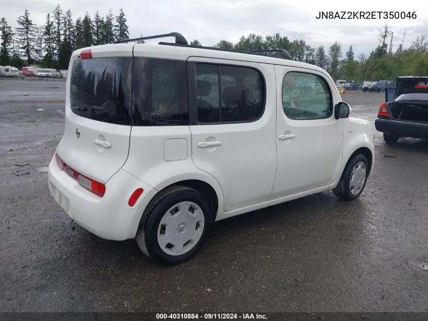 2014 Nissan Cube S/Sl VIN: JN8AZ2KR2ET350046 Lot: 40310884