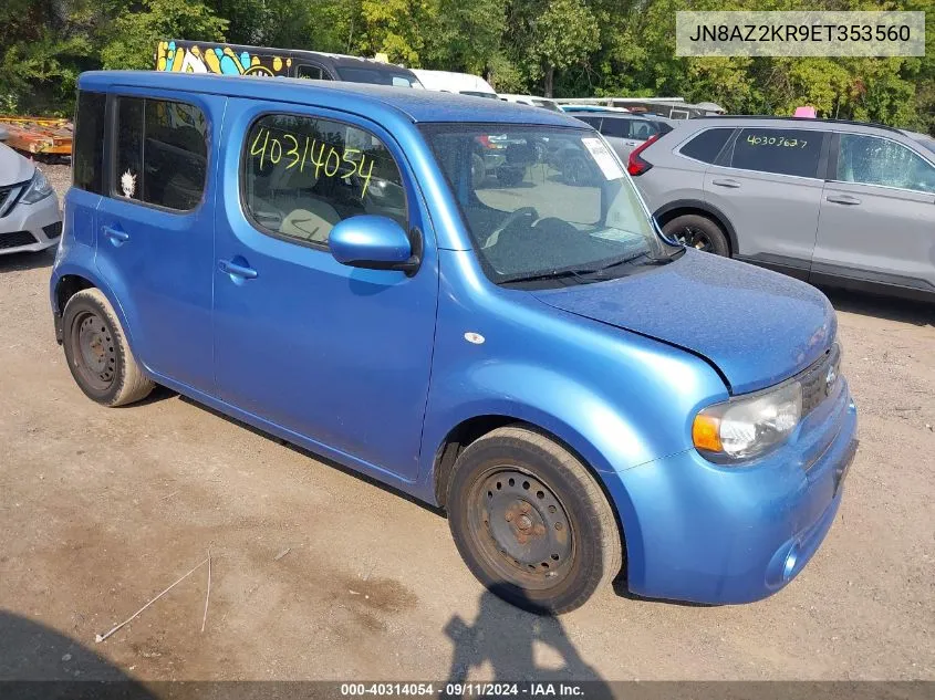 2014 Nissan Cube 1.8 S/1.8 Sl VIN: JN8AZ2KR9ET353560 Lot: 40314054