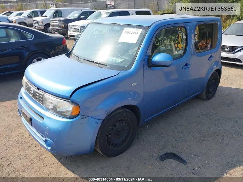 2014 Nissan Cube 1.8 S/1.8 Sl VIN: JN8AZ2KR9ET353560 Lot: 40314054