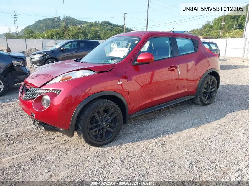 2011 Nissan Juke S VIN: JN8AF5MV5BT012205 Lot: 40242904