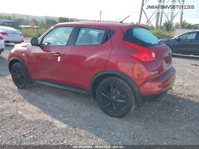 JN8AF5MV5BT012205 2011 Nissan Juke S