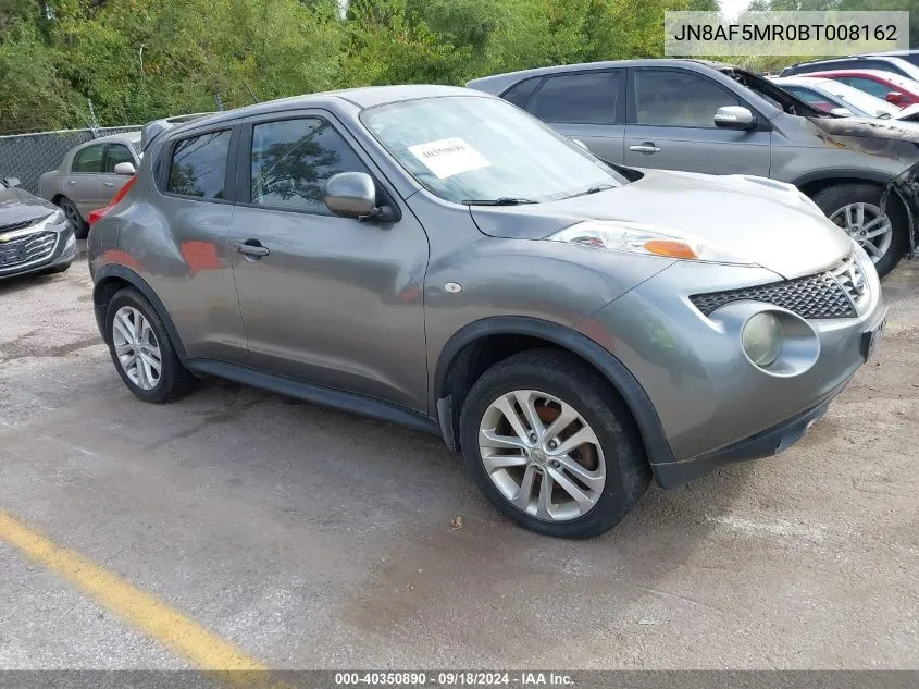 2011 Nissan Juke S/Sv/Sl VIN: JN8AF5MR0BT008162 Lot: 40350890