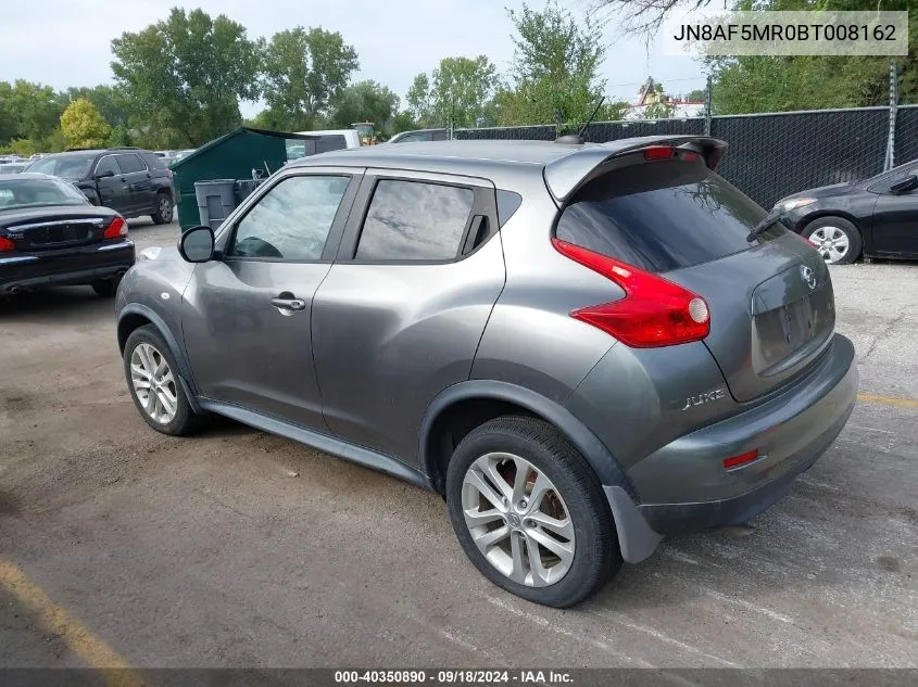 2011 Nissan Juke S/Sv/Sl VIN: JN8AF5MR0BT008162 Lot: 40350890