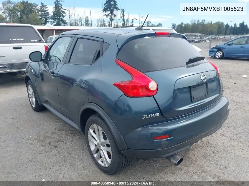 2011 Nissan Juke Sv VIN: JN8AF5MVXBT005623 Lot: 40350940