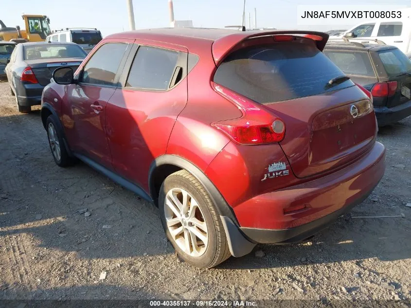 JN8AF5MVXBT008053 2011 Nissan Juke S