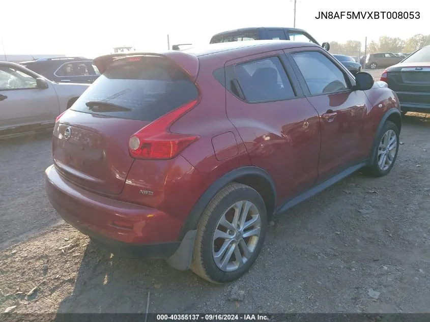 JN8AF5MVXBT008053 2011 Nissan Juke S