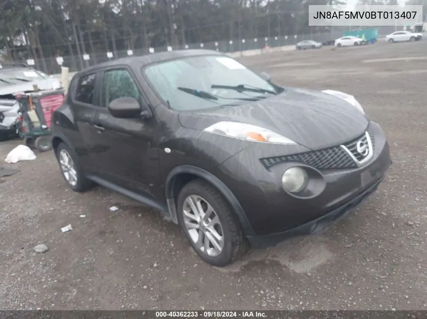 2011 Nissan Juke Sl VIN: JN8AF5MV0BT013407 Lot: 40362233