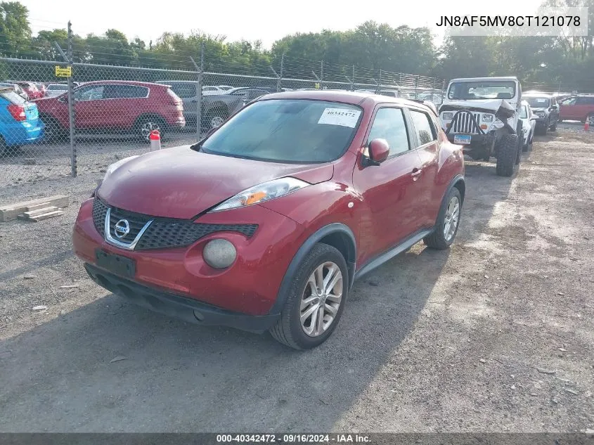 2012 Nissan Juke Sl VIN: JN8AF5MV8CT121078 Lot: 40342472