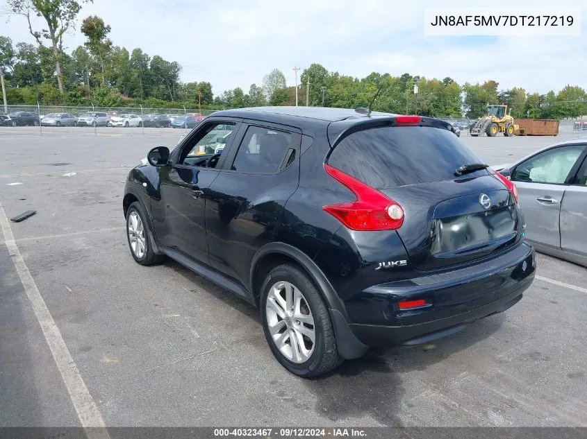 2013 Nissan Juke Sl VIN: JN8AF5MV7DT217219 Lot: 40323467