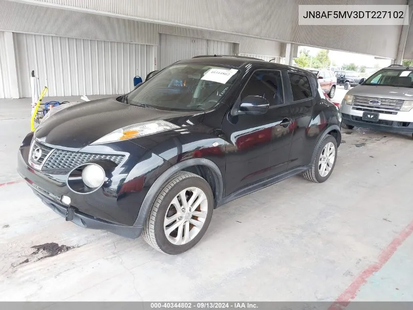 2013 Nissan Juke S/Sv/Sl VIN: JN8AF5MV3DT227102 Lot: 40344802