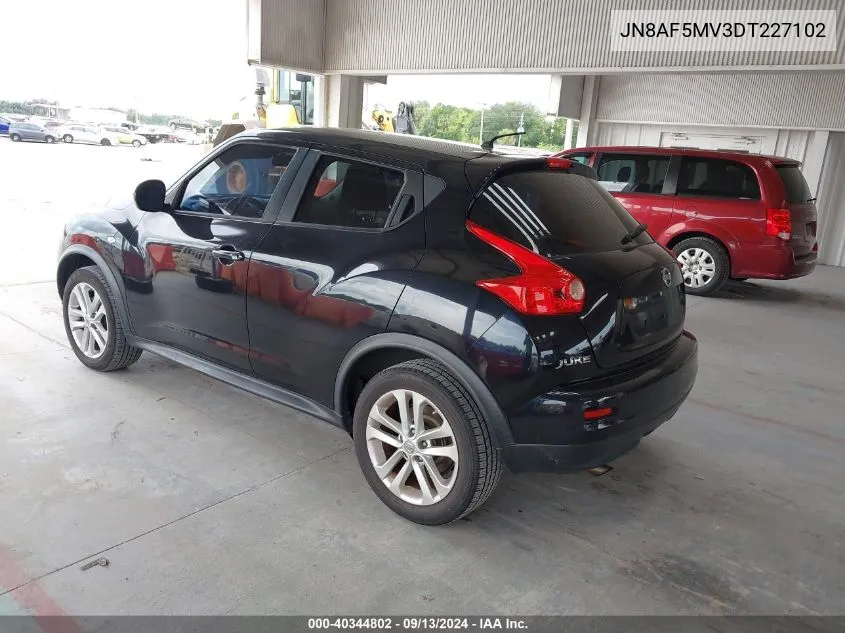 2013 Nissan Juke S/Sv/Sl VIN: JN8AF5MV3DT227102 Lot: 40344802