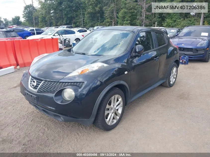 2013 Nissan Juke Sv VIN: JN8AF5MV4DT206386 Lot: 40355456