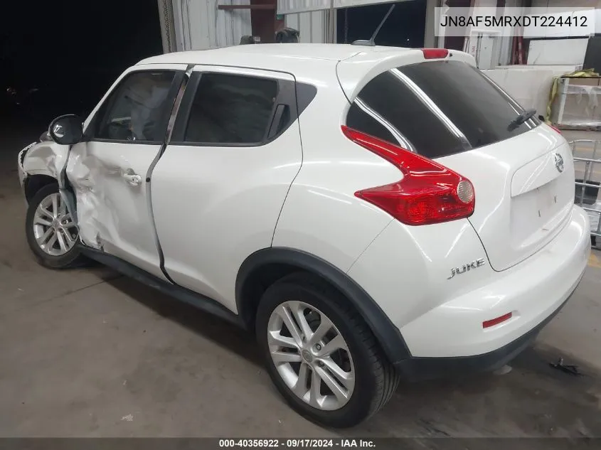 2013 Nissan Juke S/Sv/Sl VIN: JN8AF5MRXDT224412 Lot: 40356922