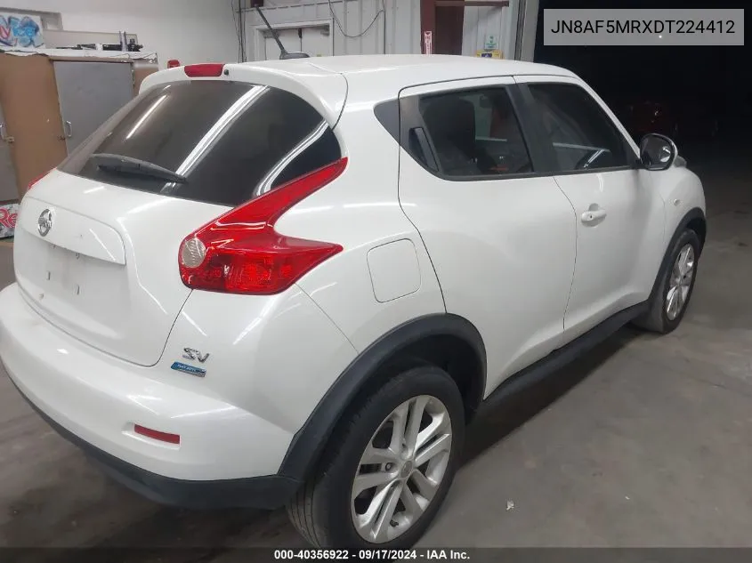 2013 Nissan Juke S/Sv/Sl VIN: JN8AF5MRXDT224412 Lot: 40356922