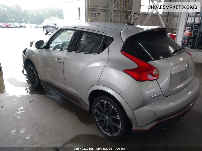 2014 Nissan Juke Nismo VIN: JN8AF5MRXET362923 Lot: 40330168