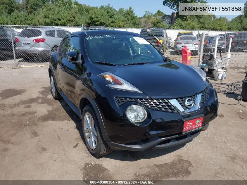 JN8AF5MV8FT551858 2015 Nissan Juke Sv