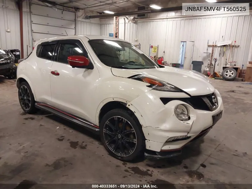 2015 Nissan Juke Nismo/S/Sl/Sv VIN: JN8AF5MV4FT560525 Lot: 40333651