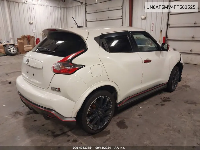 2015 Nissan Juke Nismo/S/Sl/Sv VIN: JN8AF5MV4FT560525 Lot: 40333651