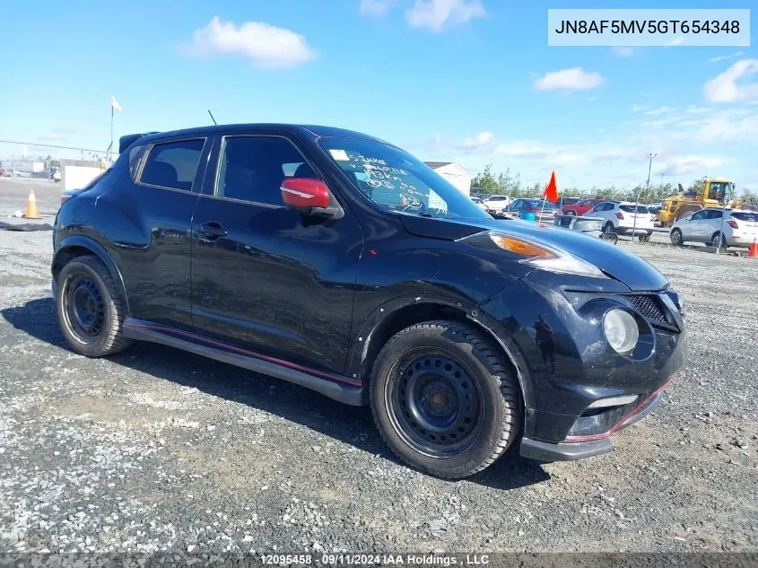 JN8AF5MV5GT654348 2016 Nissan Juke