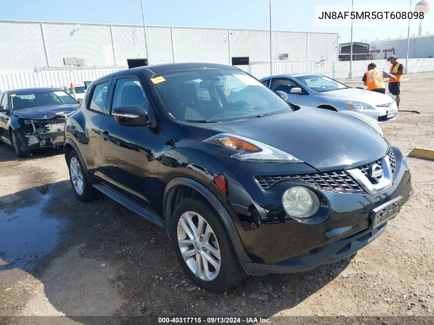 JN8AF5MR5GT608098 2016 Nissan Juke Nismo/S/Sl/Sv