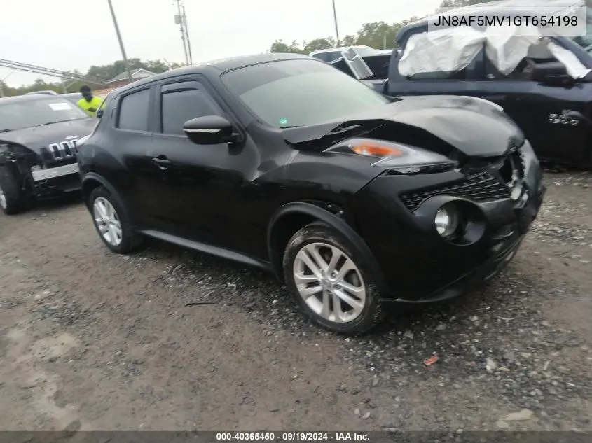 2016 Nissan Juke S/Sv/Sl/Nismo VIN: JN8AF5MV1GT654198 Lot: 40365450