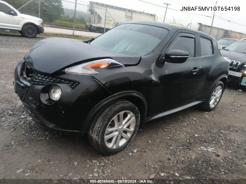 2016 Nissan Juke S/Sv/Sl/Nismo VIN: JN8AF5MV1GT654198 Lot: 40365450