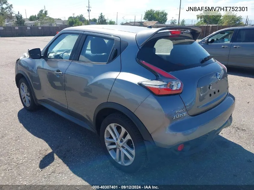 JN8AF5MV7HT752301 2017 Nissan Juke S