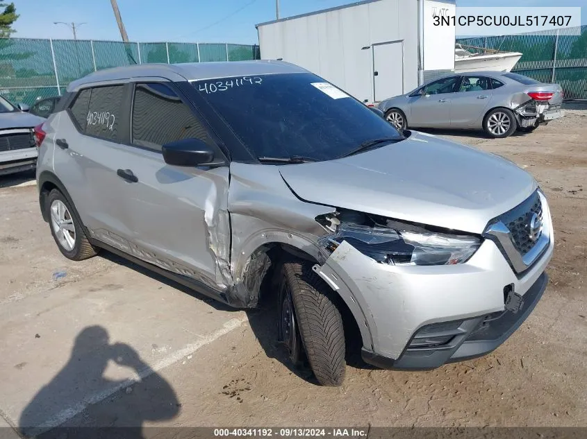 2018 Nissan Kicks S VIN: 3N1CP5CU0JL517407 Lot: 40341192