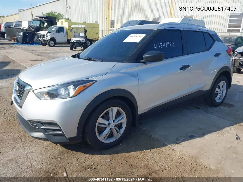 2018 Nissan Kicks S VIN: 3N1CP5CU0JL517407 Lot: 40341192