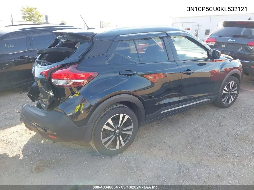 2019 Nissan Kicks Sr VIN: 3N1CP5CU0KL532121 Lot: 40346864