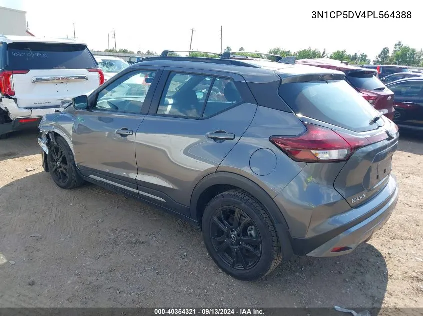 2023 Nissan Kicks Sr Xtronic Cvt VIN: 3N1CP5DV4PL564388 Lot: 40354321