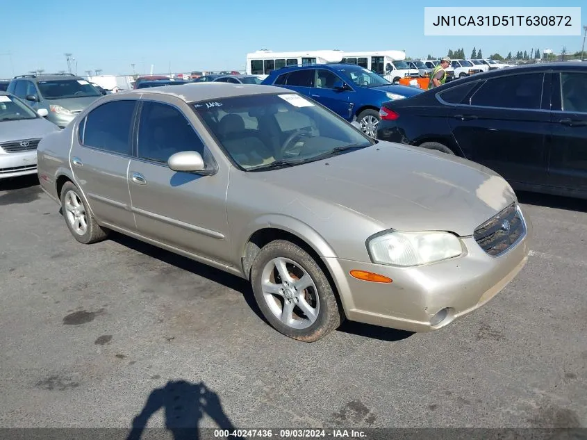 2001 Nissan Maxima Gxe VIN: JN1CA31D51T630872 Lot: 40247436