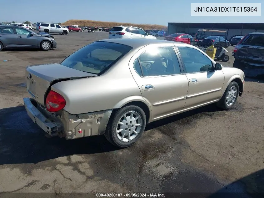 2001 Nissan Maxima Gxe VIN: JN1CA31DX1T615364 Lot: 40250187