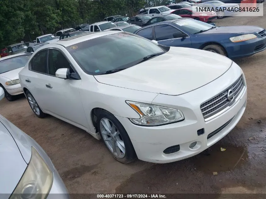 2010 Nissan Maxima 3.5 Sv VIN: 1N4AA5AP4AC841626 Lot: 40371723