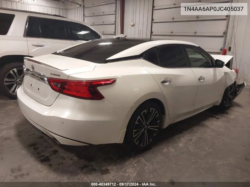 1N4AA6AP0JC405037 2018 Nissan Maxima 3.5 Platinum