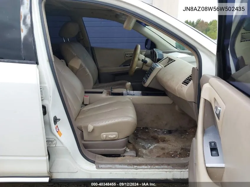 JN8AZ08W56W502435 2006 Nissan Murano Sl