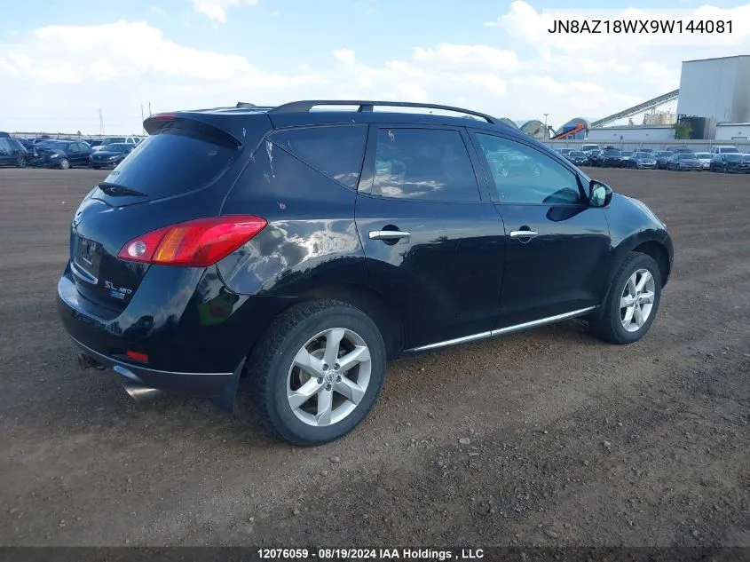 JN8AZ18WX9W144081 2009 Nissan Murano S/Sl/Le